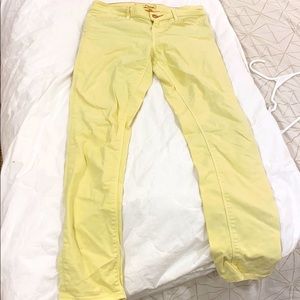 Dittos Brand Light Yellow Skinny Midrise Jeans